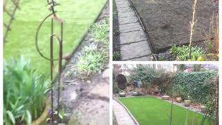 A back garden that had been hammered by the customer's dogs. Out with the old and in with the new Easigrass lawn that will be mud free for this very happy customer