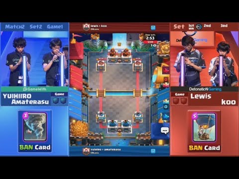 클래시로얄 리그 아시아 - 2주 3일차 GameWith vs DetonatioN Gaming set2