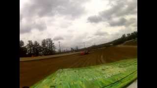 preview picture of video 'Laura Wilson takes a ride during the Mudfest portion of Funfest at Brownstown Speedway.'