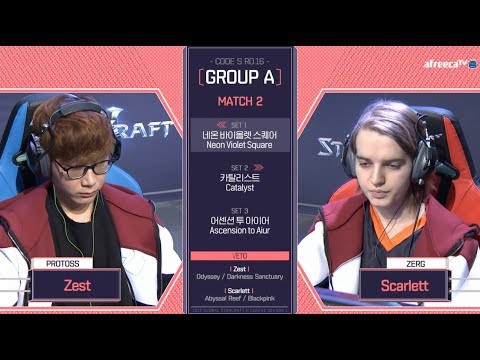 [2018 GSL Season 1]Code S Ro.16 Group A Match2 Zest vs Scarlett