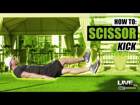 How To Do A SCISSOR KICK | Exercise Demonstration Video and Guide