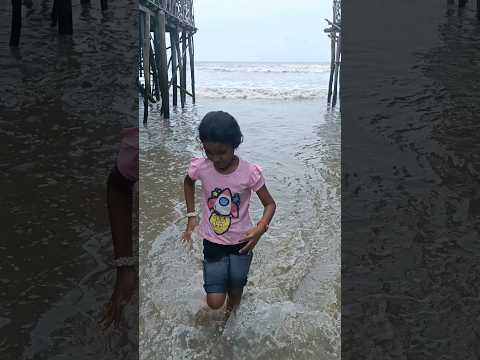 Samayra at Tajpur #tajpurseabeach #shorts #love #viral #seabeach #newsong #music #fy #fyp #samayra