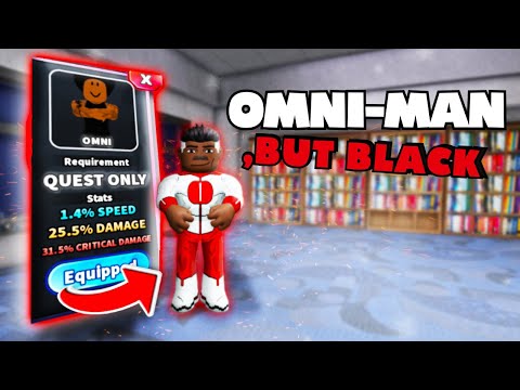 If OMNI MAN was BLACK... NEW Style in Roblox Fight in a School!