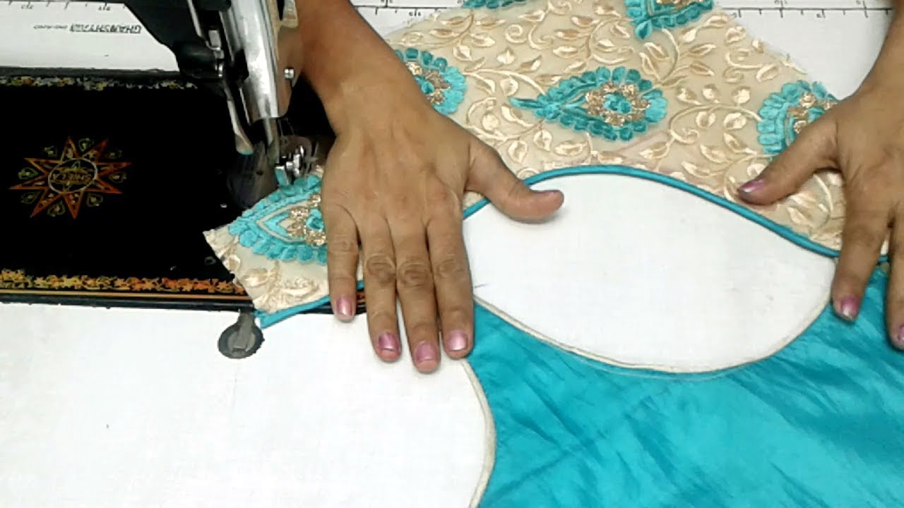 party wear blouse design cutting and stitching video tutorial