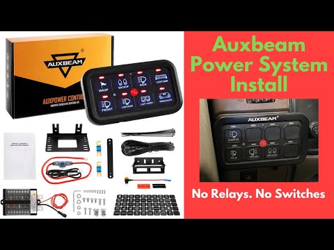 Auxbeam Power Switch Panel Install - No Relays No Switches - Toyota 4Runner