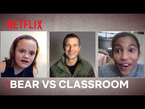 ベア・グリルス、4年生のバーチャルクラスを驚かせる｜Animals on the Loose｜Netflix (Bear Grylls Surprises A Virtual Class of 4th Graders | Animals on the Loose | Netflix)