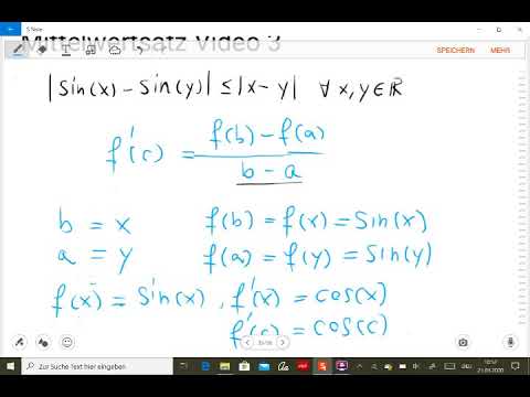 Mittelwertsatz Video 3