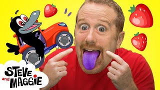 Download lagu Fruit Johny Johny Magic Story for Kids with Steve and Maggie | Baby Food | Magic Race | Playground mp3