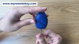 For Ford Transit remote key fob shell case blue 3 button This is case only with FO21 key blade