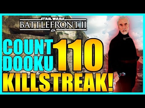 110 Count Dooku Gameplay/Killstreak - Star Wars Battlefront 2