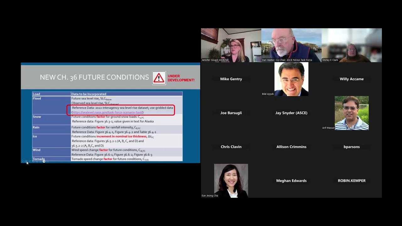 Environmental Hazards in ASCE/Structural Engineering Institute (SEI) Standards - New and Existing