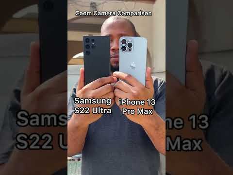 Samsung S22 Ultra vs iPhone 13 Pro Max Camera Comparison - Zoom Lens