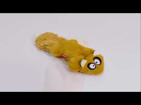 Игрушка для собак Белка с 2-мя пищалками GiGwi Plush, плюш, искусственный мех, резина, 24 см - фото 1 - id-p2197600516
