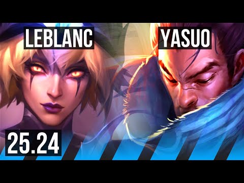 LEBLANC vs YASUO (MID) | KR Master | 25.24