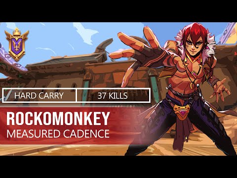rockmonkey Caspian HARD CARRY 37 Kills | Pro Player | MEASURED CADENCE | Paladins Competitive