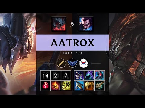 Aatrox Mid vs Yasuo - KR Diamond Patch 25.12