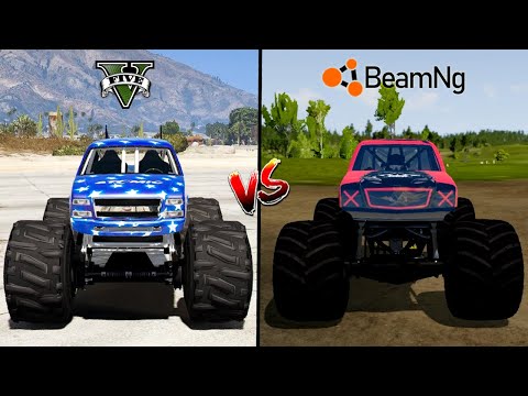 GTA 5 MONSTER TRUCK VS BEAMNG MONSTER TRUCK - WHICH IS BEST ?
