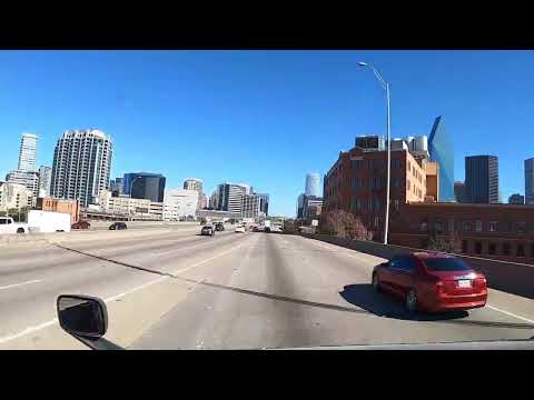 CityScapes - Dallas, Texas I-35E South to I-45 South through Downtown