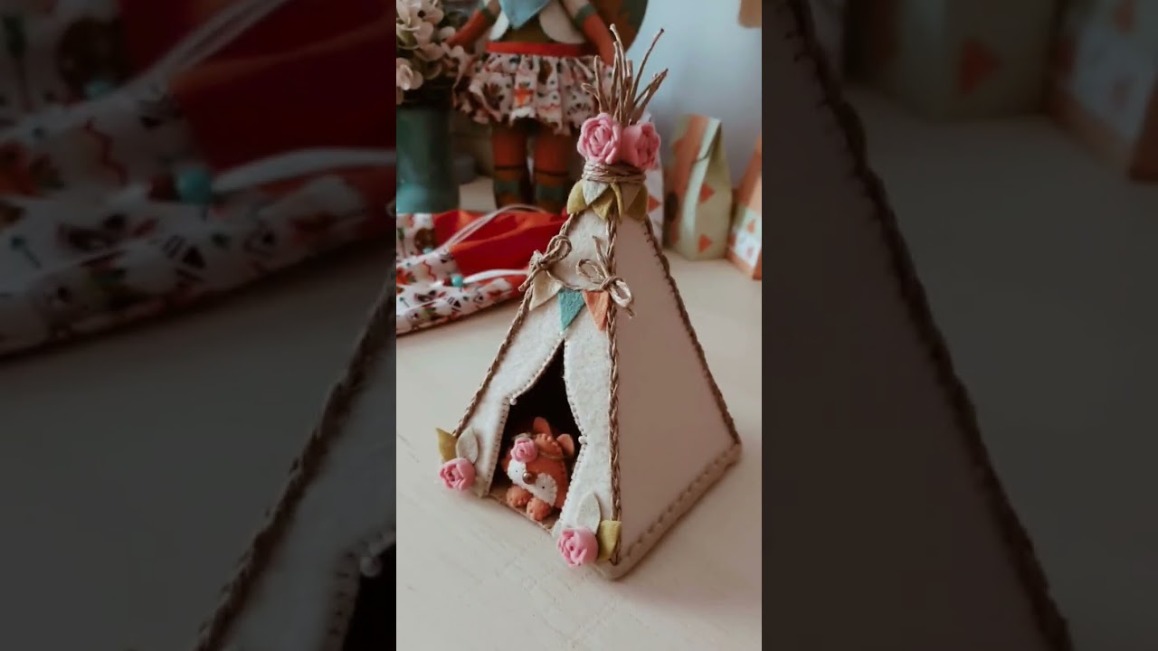 Raposa em feltro molde #shorts #fox #viral