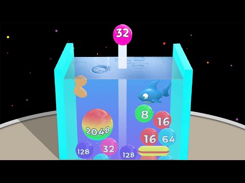 2048 Games: 2048 BALL SPLASH 3D