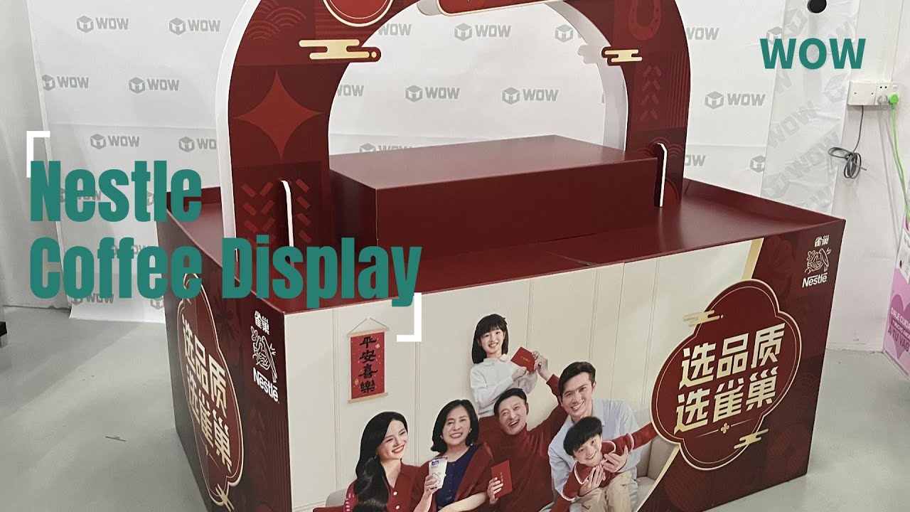 WOW Display | Walmart Nestle Coffee Mug Display Shelf | Custom Coffee Cup Display Stand