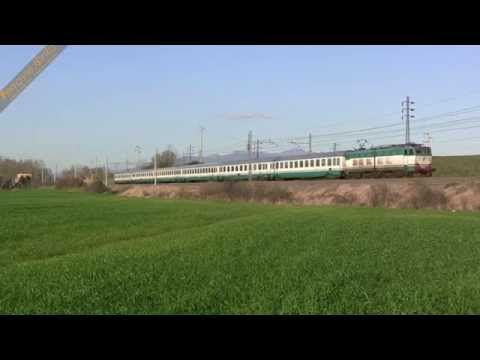 E.656.091 con carrozze IC901 a Fara Sabina - E.656.091 with IC901 coaches in Fara Sabina