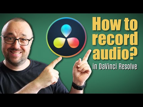 How to record audio in DaVinci Resolve?