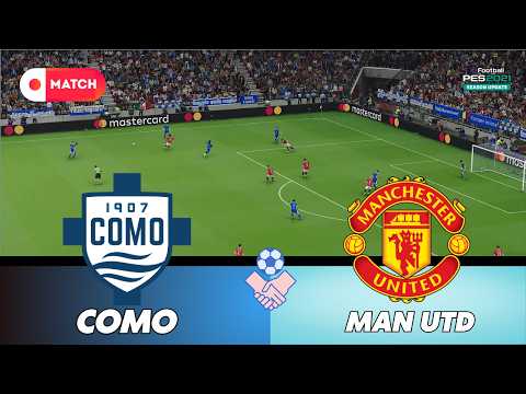 Manchester United vs Como | Champions League 2026 Simulation | eFootball PES 21 Realistic Gameplay