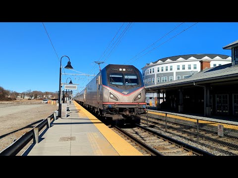 MBTA Commuter Rail and High Speed Amtrak in Mansfield