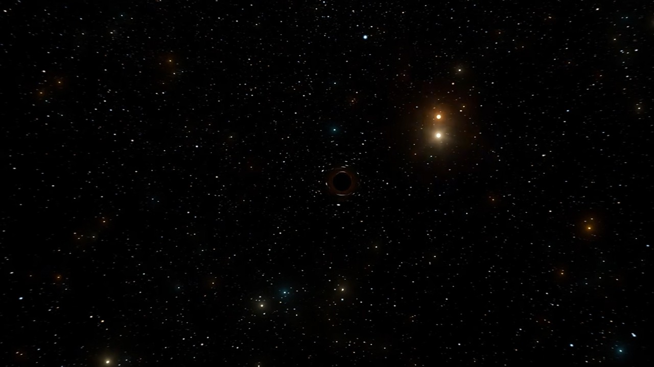 Disruption of a binary star close to a black hole