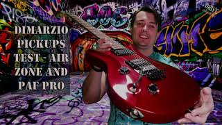 Video thumbnail for Dimarzio pickups test - Air Zone and Paf Pro by DRIVE GuitarPlayer