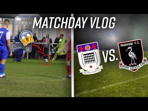 HE KICKED THE BALL AT HIS HEAD!!! Squires Gate vs. Padiham F.C. | Matchday Vlog