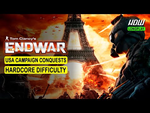 TOM CLANCY'S ENDWAR 4K - USA CAMPAIGN CONQUESTS - HARDCORE DIFFICULTY