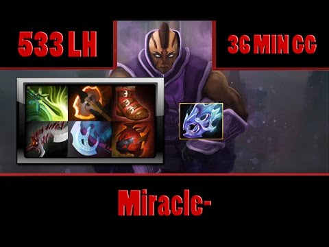 Dota 2 - Miracle- plays Anti-Mage, 533 LH and 980+ GPM - Ranked