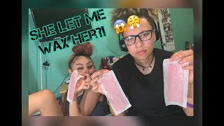 I waxed my brothers leg!!!! (HILARIOUS REACTION MUST WATCH) / ft. kei and amaris !!!