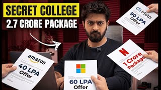 This Underrated College gives 2.7 Crore Package💀😱😱 #jee #college #iit  
