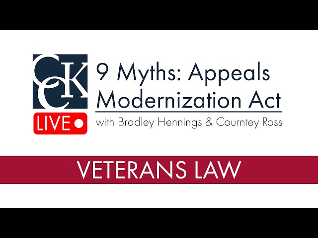 9 Myths About the VA Appeals Modernization Act