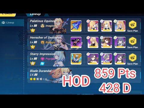 Honkai Impact 3 : Ex Abyss Red Lotus *428D : HOD Minion *859 Pts : PE (S) HOS (S) Griseo (SS)