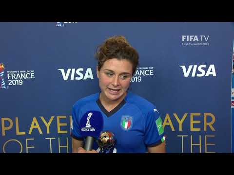 Cristiana Girelli – Player of the Match – Jamaica v Italy