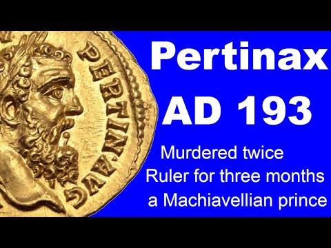 Ancient coins - Roman emperor Pertinax - a powerful portrait on a aureus sold for 55.000 pounds