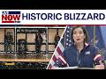 Blizzard conditions slam New York, Hochul gives update on major snowfall