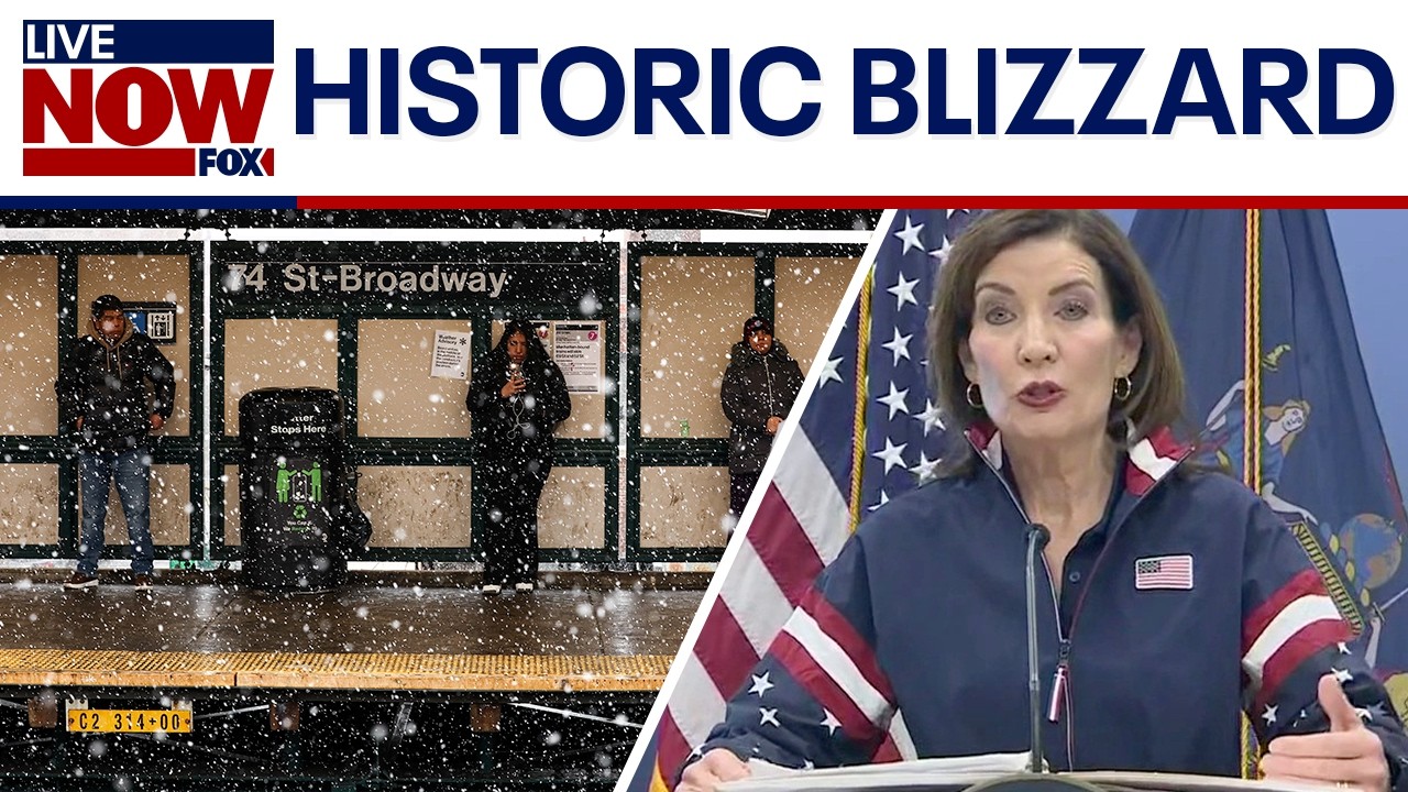 Blizzard conditions slam New York, Hochul gives update on major snowfall