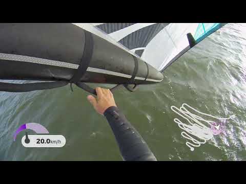 Wingfoil session #99 Naish 6m MK4 Sabfoil W999  18 knots