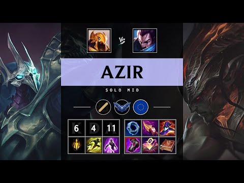 Azir Mid vs Yasuo - EUW Diamond Patch 25.17