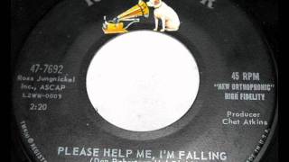 Please Help Me I'm Falling by Hank Locklin on Mono 1960 RCA Victor 45.