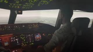 Wind shear on a B777 Simulator