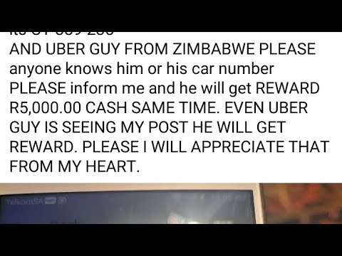 "🚨URGENT🚨 Lost Passport & Documents! R5000 Reward 🤑 Help Find Zimbabwe Uber Guy! 💼💔"