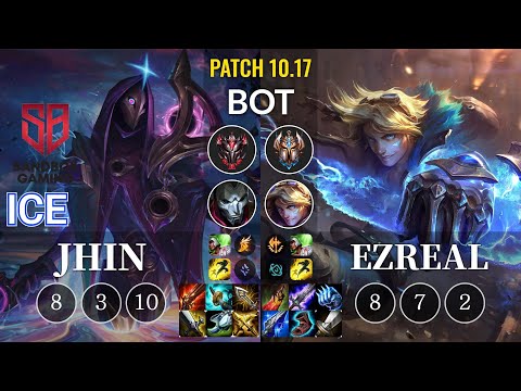 SB Ice Jhin vs Ezreal Bot - KR Patch 10.17