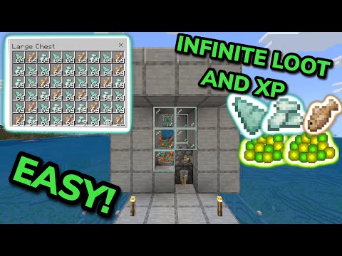 EASY 1.20 AUTOMATIC GUARDIAN XP FARM TUTORIAL in Minecraft Bedrock (MCPE/Xbox/PS4/Switch/PC)
