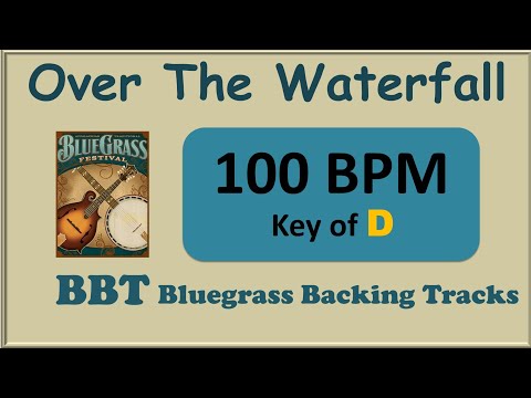 Over The Waterfall bluegrass backing track 100 BPM